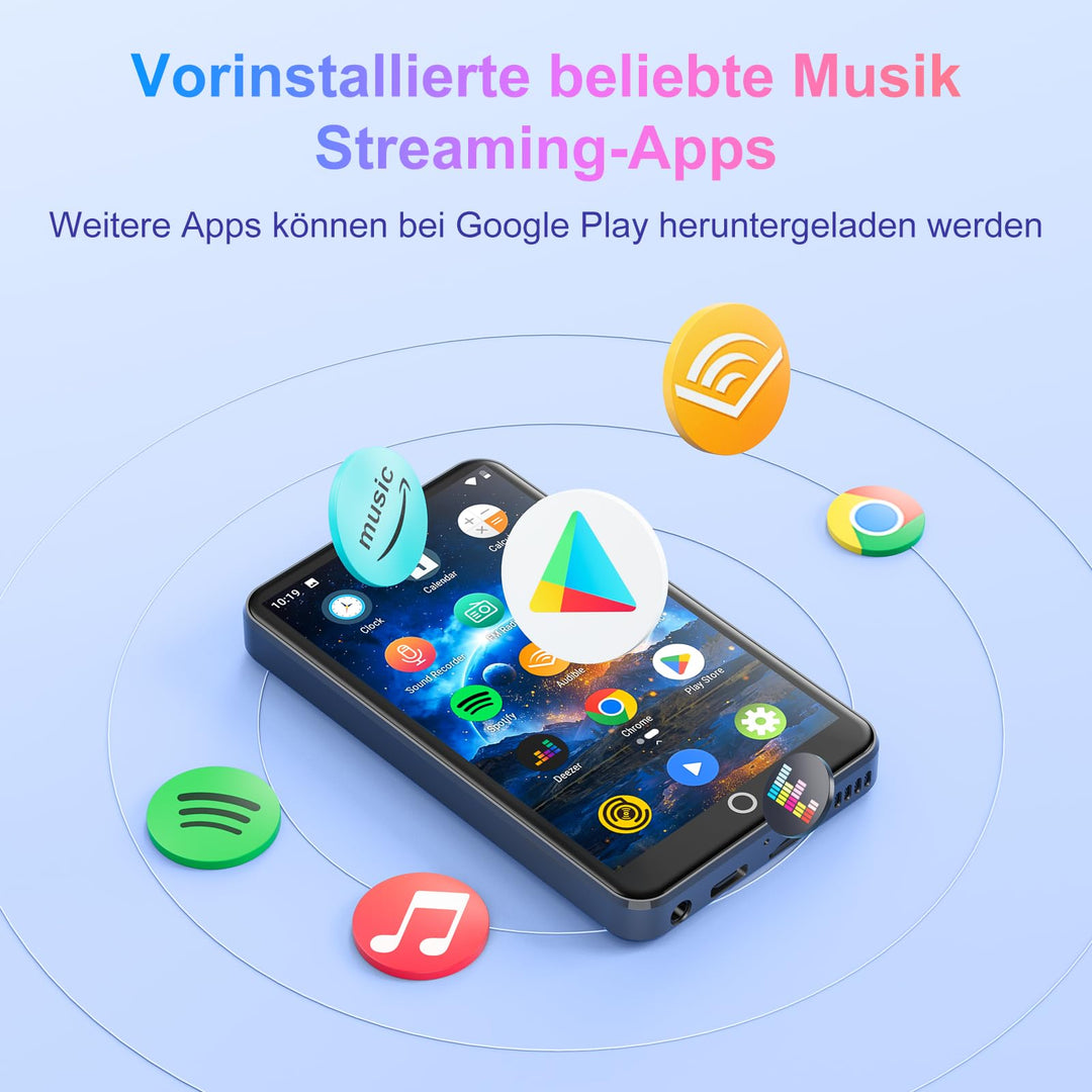 MP3 Player Android WLAN Bluetooth 4-Zoll Display 512 GB erweiterbar - Bild 3