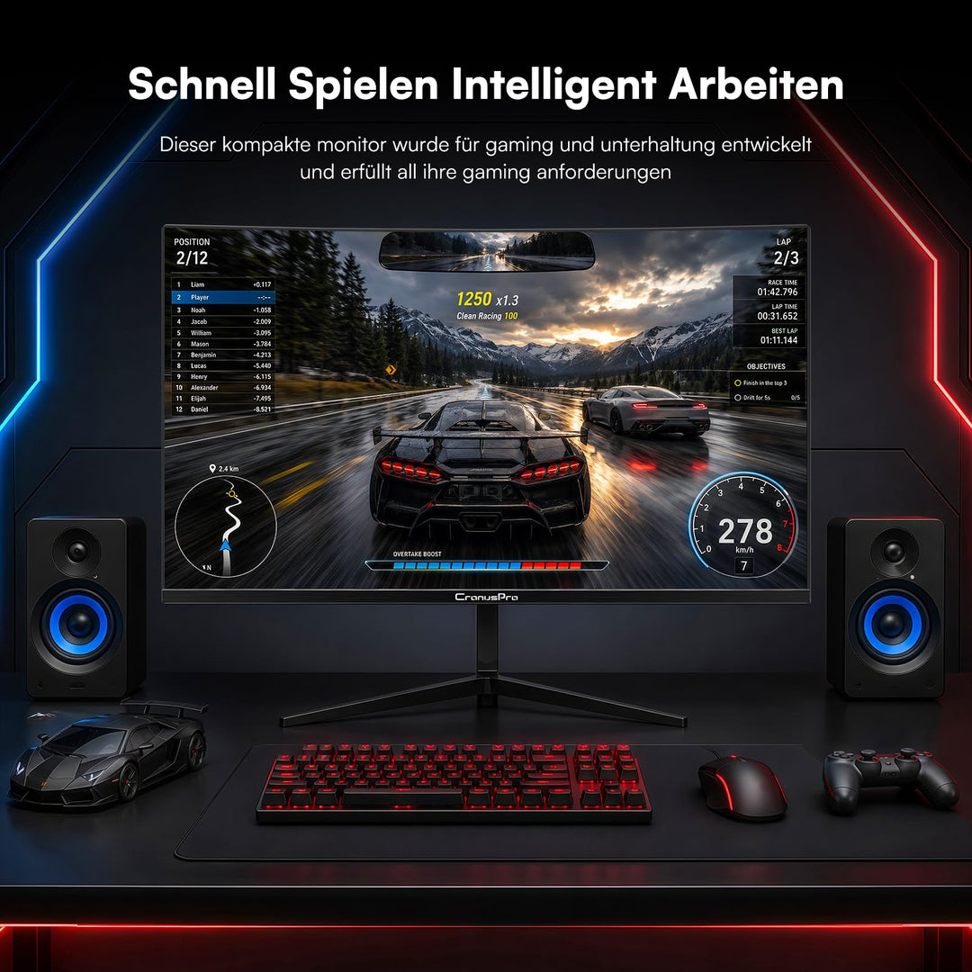 Curved Gaming Monitor 24 Zoll 200Hz 1ms FHD VA-Panel - Bild 6