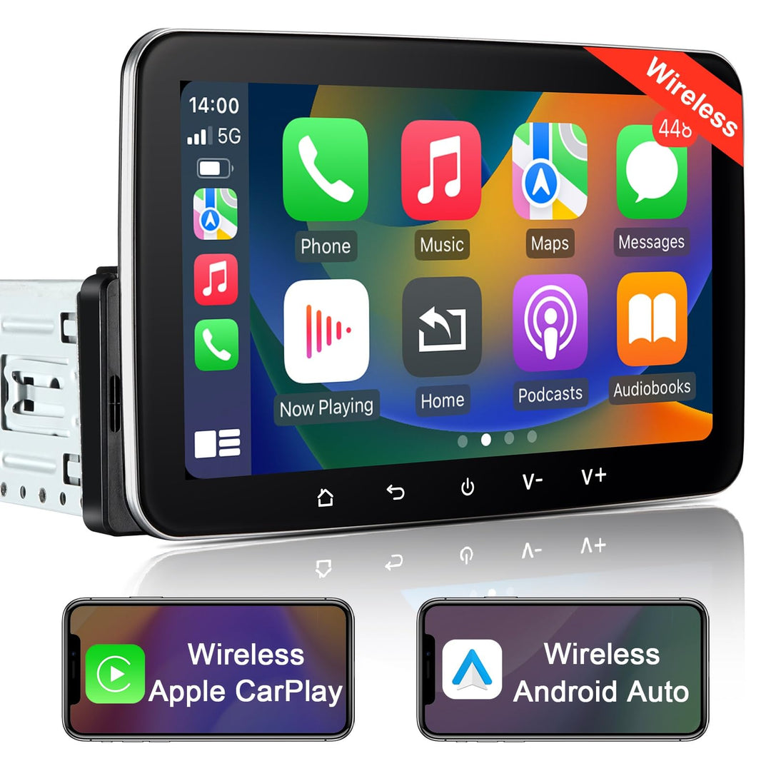 Autoradio 1-DIN Android 7 Zoll Wireless CarPlay &amp; Android Auto 2G+32G