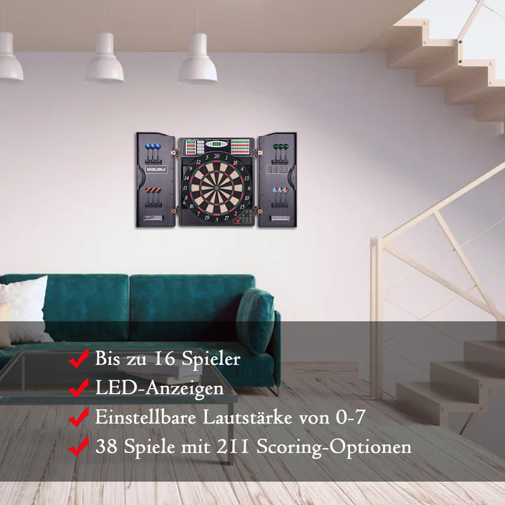 Elektronische Dartscheibe 38 Spiele 211 Varianten fuer bis zu 16 Spieler - Bild 8