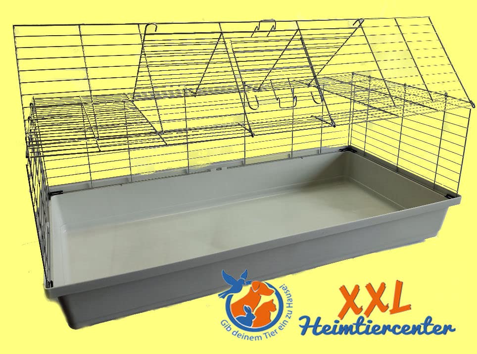 Nagerkäfig 120x59x46 cm mit 2 Türen für Kaninchen &amp; Meerschweinchen - Bild 2