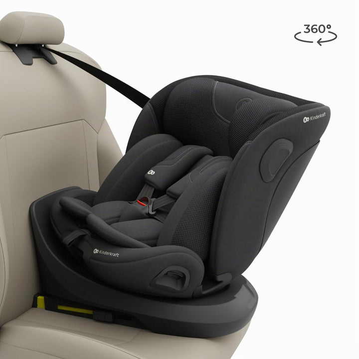 Kindersitz 360° drehbar I-Size 40-150 cm Isofix 0-36 kg Schwarz - Bild 3