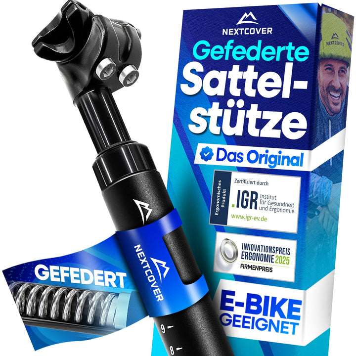 Gefederte Sattelstütze Parallelogramm 27.2/30.9/31.6/34.9mm Stoßdämpfung