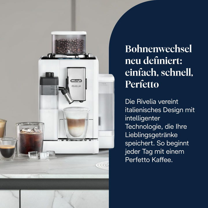 Kaffeevollautomat 16 Spezialitäten Touch-Display Weiss mit Milchschaum - Bild 2