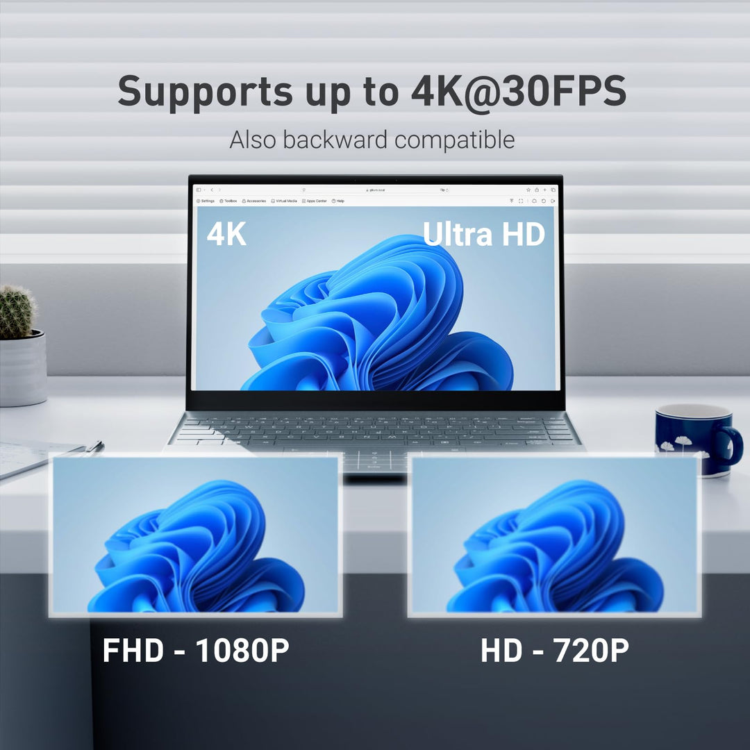 KVM-Fernsteuerung 4K 3840x2160 Tailscale für IT &amp; Home Office - Bild 4