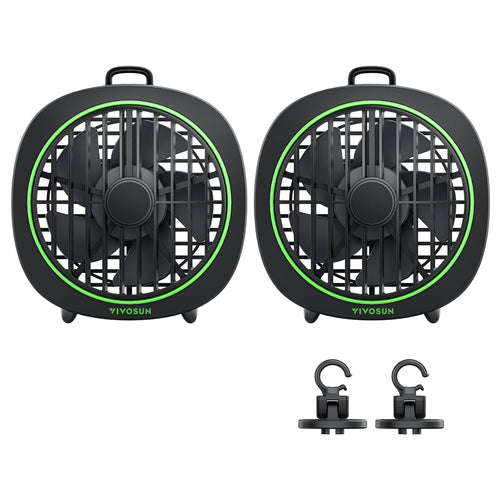 Clip-Ventilator 10 cm 3 Stufen für Growzelt, 2er-Pack