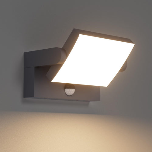 Aussenlampe mit Bewegungsmelder 24W Anthrazit IP65 Wandleuchte