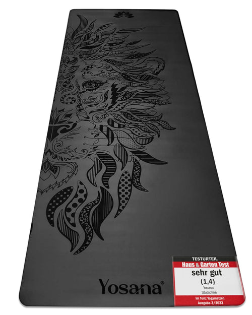 Yogamatte Naturkautschuk Ultra Grip PU 183x68cm 4mm rutschfest