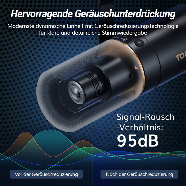 Dynamisches USB/XLR Mikrofon Set mit Gelenkarm für Podcast - Bild 2