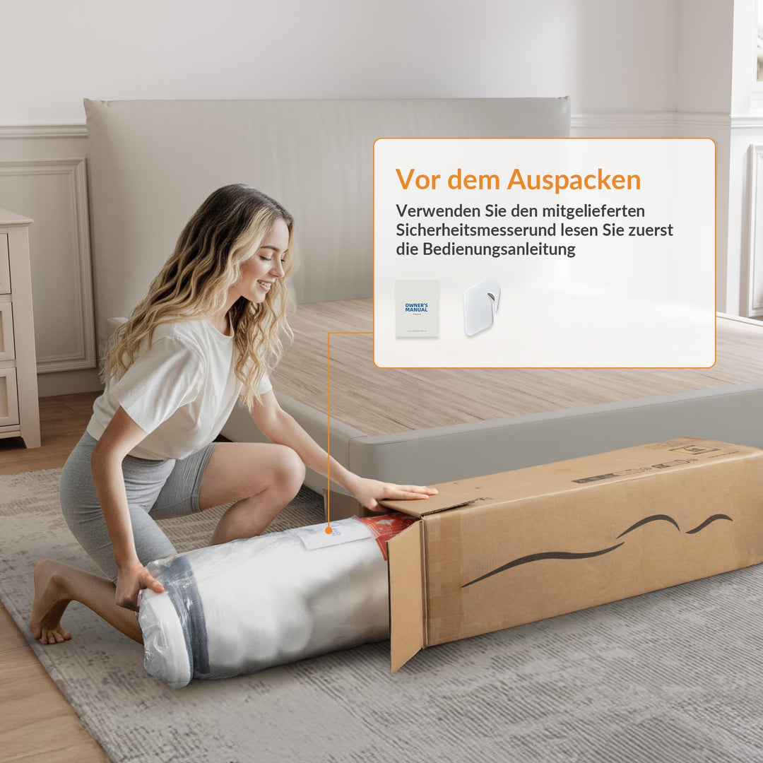 Taschenfederkernmatratze 140x200 cm H3 mit 7-Zonen-System - Bild 7
