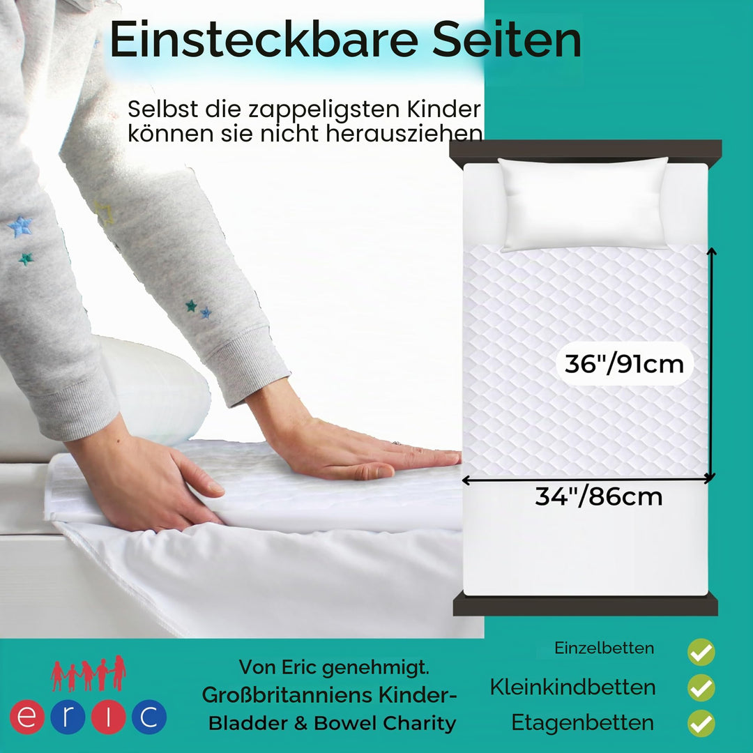 Matratzenauflage Kinder wasserdicht 86x91cm atmungsaktiv 2er-Pack - Bild 3