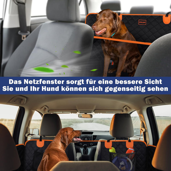 Hundedecke Auto Rücksitz wasserdicht mit Mesh-Fenster 132x63cm - Bild 5