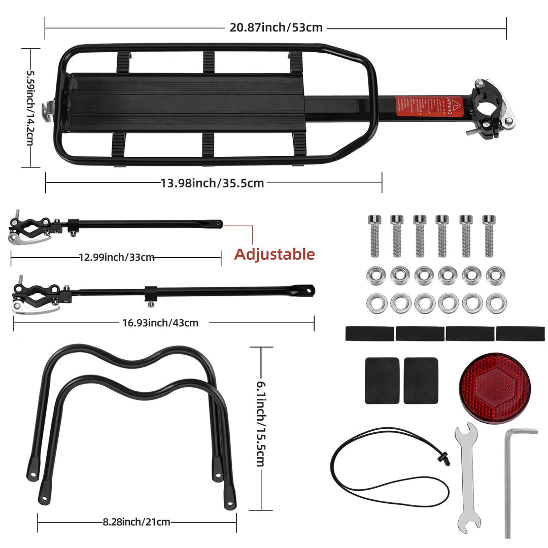 Fahrrad Gepäckträger Alu Schnellspanner 25 kg bis 29 Zoll - Bild 2