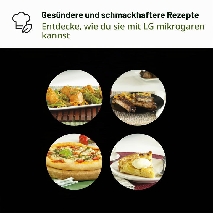 Mikrowelle mit Grill 25L 1150W Quarzgrill Inverter schwarz - Bild 7