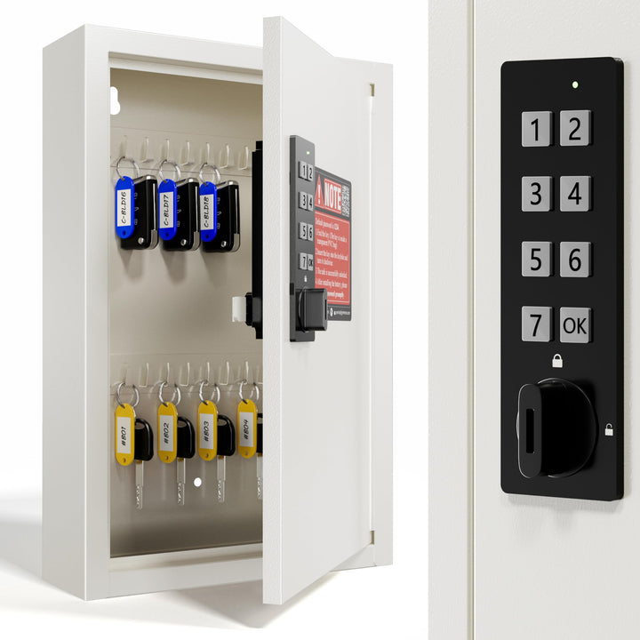 Schlüsselkasten elektronisch 40 Haken Zahlencode Wandmontage