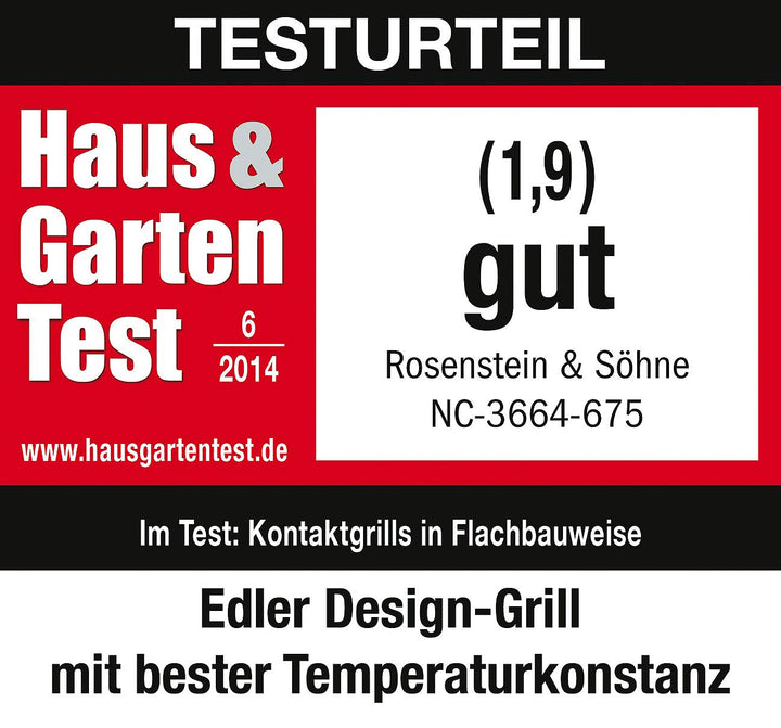 Tischgrill Glaskeramik mit Timer und Touch-Display 800 W 300°C - Bild 3