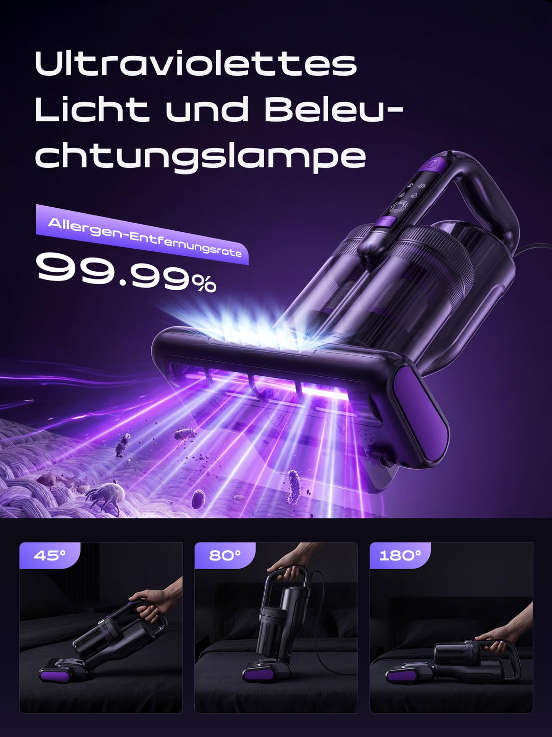 Milbensauger Matratze mit UV-C, Heissluft &amp; HEPA-Filter 16000 Pa - Bild 3