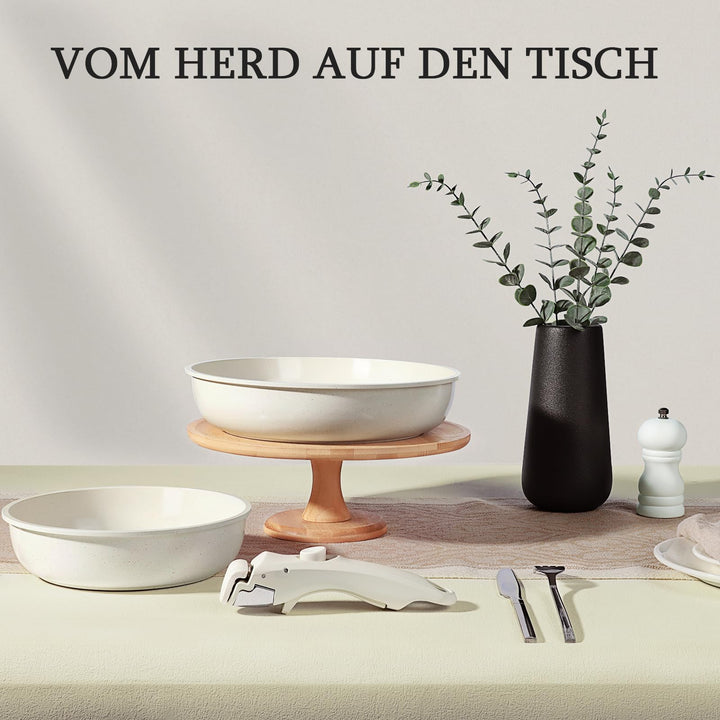Topfset mit abnehmbarem Griff 11-teilig Granit Induktion Backofen - Bild 9