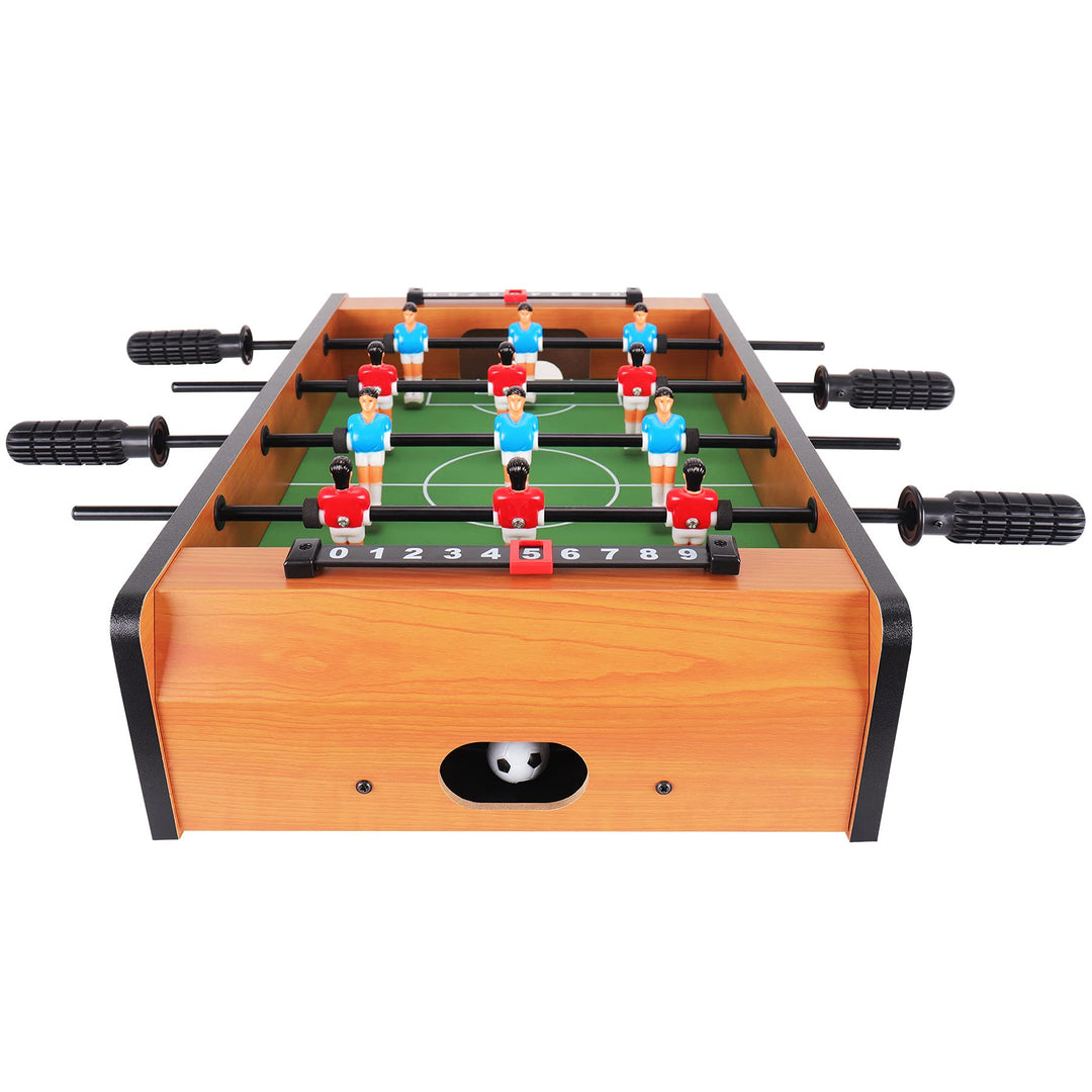 Mini Tischkicker klappbar für Kinder, Edelstahlstangen, 51x31cm - Bild 4