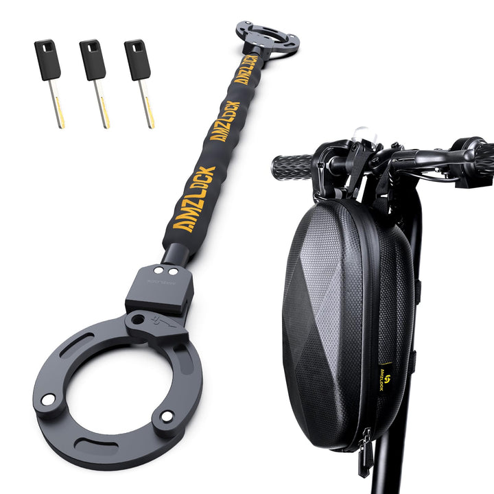 E-Scooter Schloss Handschellen-Design 90cm Kette mit 3L Tasche