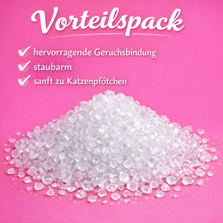 Silikat Katzenstreu 4x8l staubarm antibakteriell langanhaltend - Bild 3