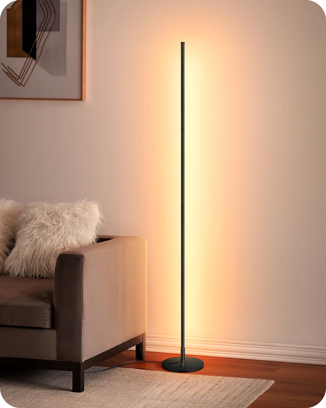 Stehlampe 2er-Set dimmbar höhenverstellbar Schwarz Metall
