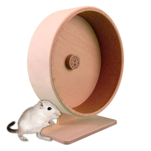 Korklaufrad Hamster Ø 30 cm Holz mit austauschbarer Korkeinlage