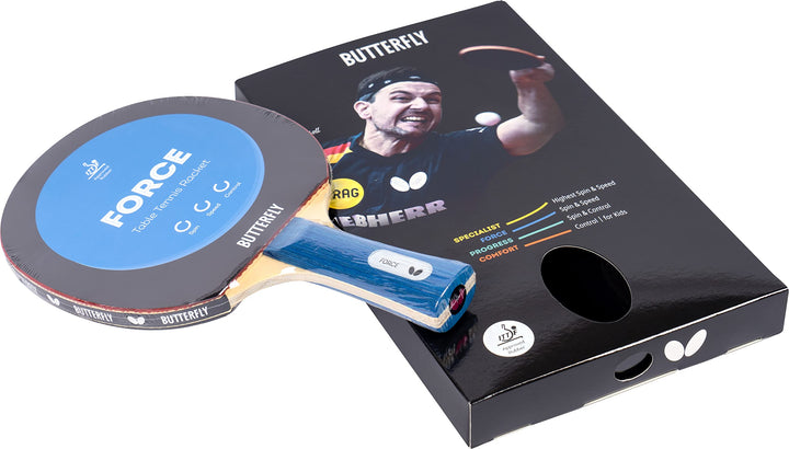 Tischtennisschläger Wettkampf 5-Schicht Offensivholz ITTF-Beläge