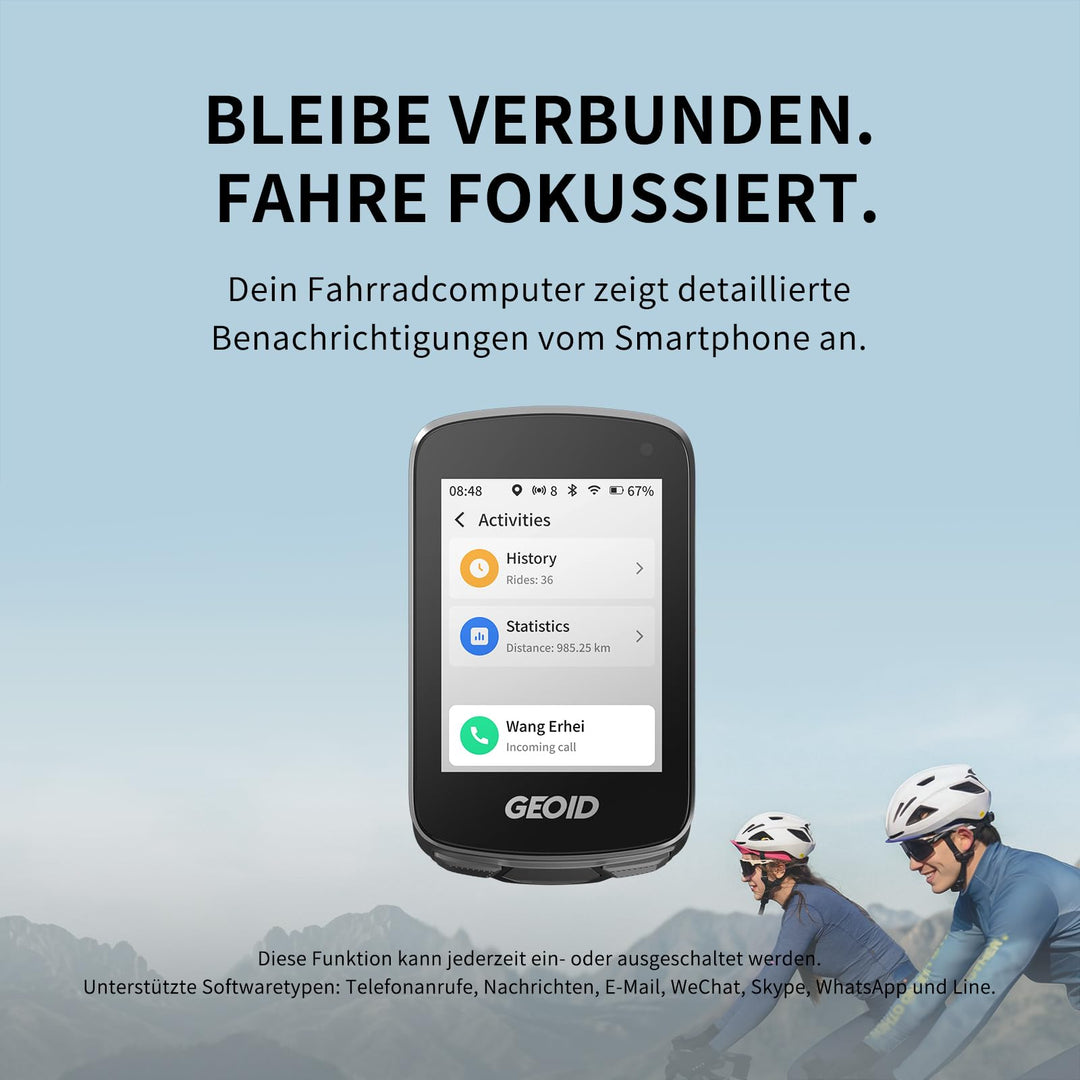 Fahrradcomputer GPS 2,8 Zoll Touchscreen mit Kartennavigation ANT+ - Bild 5