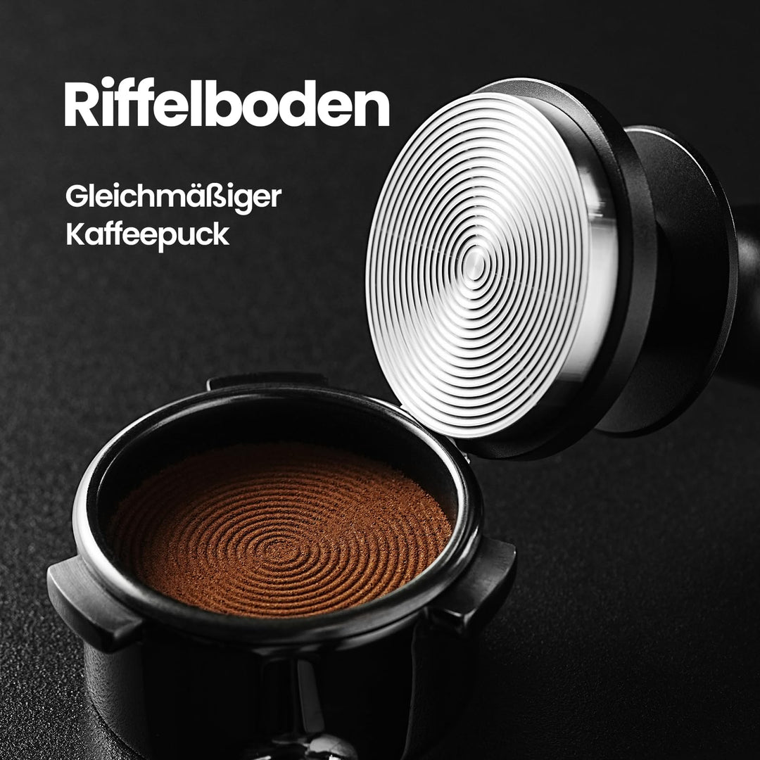Espresso Tamper 54mm Auto-Rebound Doppelfeder Edelstahl-Basis - Bild 6