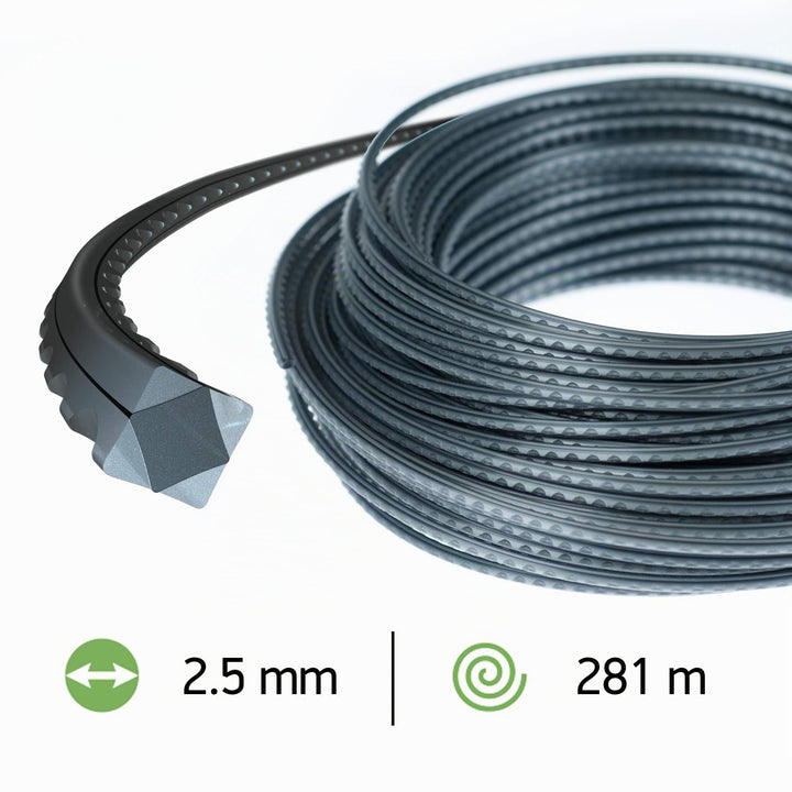 Nylon Mähfaden gezähnt 2,5mm x 281m für Rasentrimmer - Bild 2