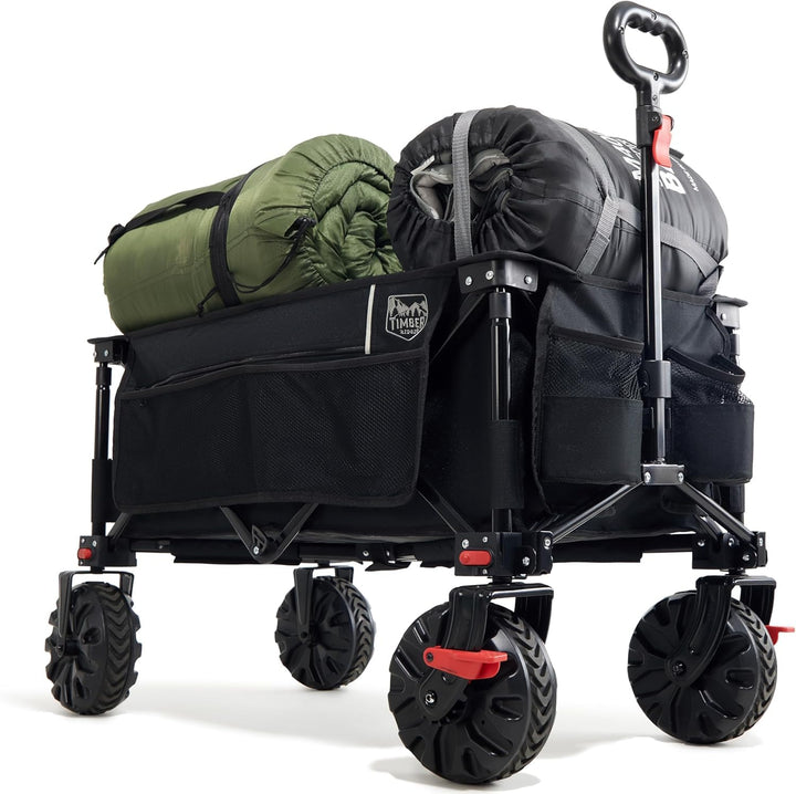 Bollerwagen faltbar 200L Oxford-Gewebe Bremse 100kg Strandwagen