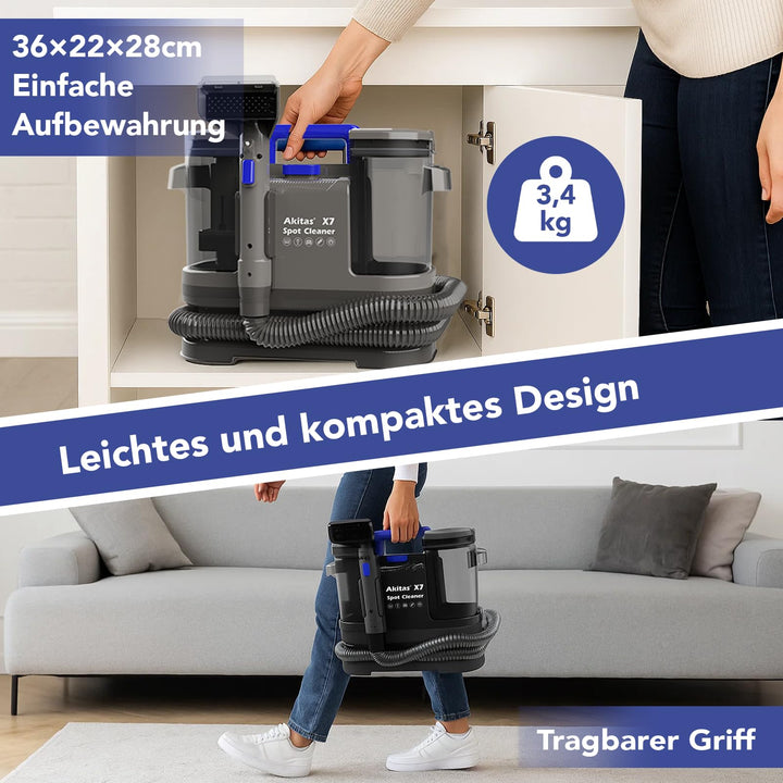 Waschsauger 600W Polsterreiniger mit 2-Tank-System für Sofa &amp; Auto - Bild 8