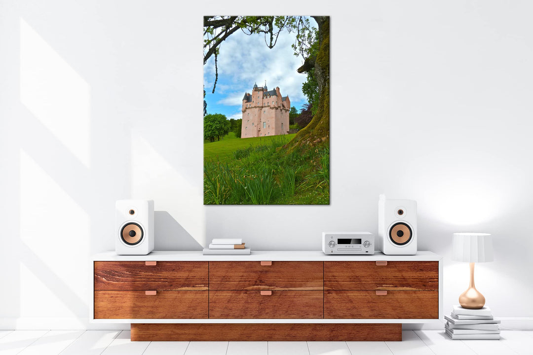 Leinwandbild Schottische Festung 80x60 cm auf Echtholzrahmen - Bild 5