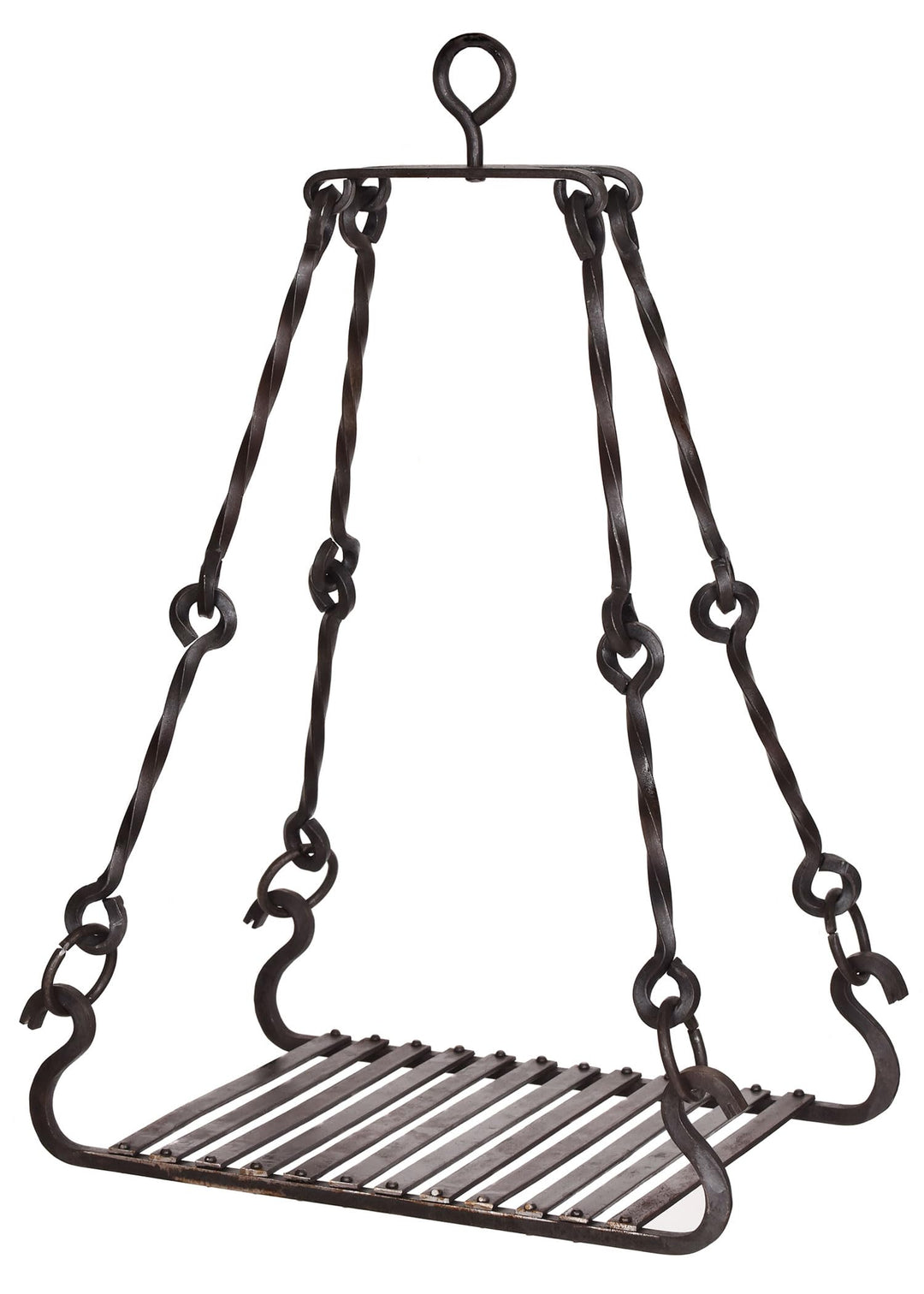 Grillrost für Dreibein Stahl handgeschmiedet 30x50 cm Lagerfeuer