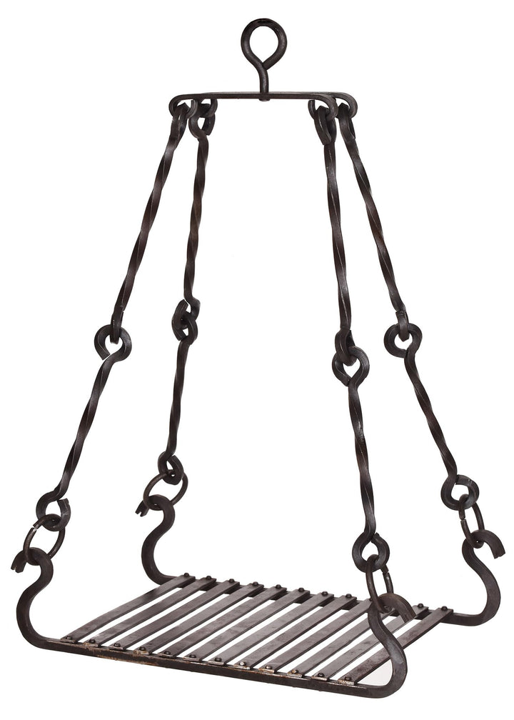 Grillrost für Dreibein Stahl handgeschmiedet 30x50 cm Lagerfeuer