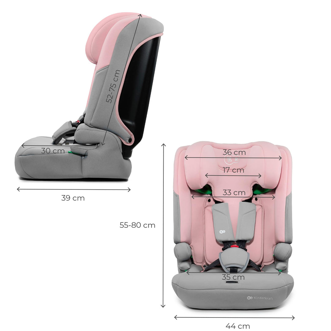 Kindersitz i-Size 76–150 cm vorwärts mit Easy-Grow-System Rosa - Bild 10