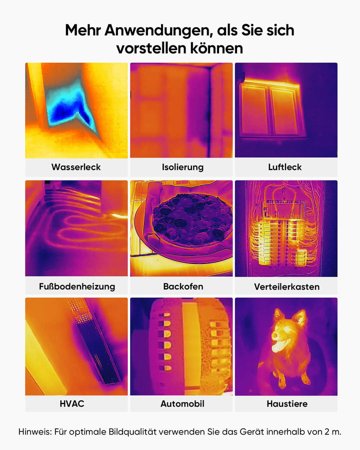 Wärmebildkamera 240x240 SuperIR mit Laserpointer 20Hz -20 bis 400°C - Bild 11