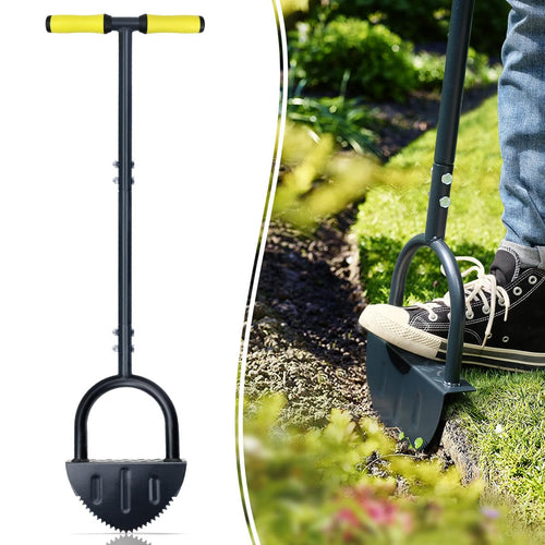 Rasenkantenschneider Halbmond-Stahl T-Griff 97 cm für Rasenkanten