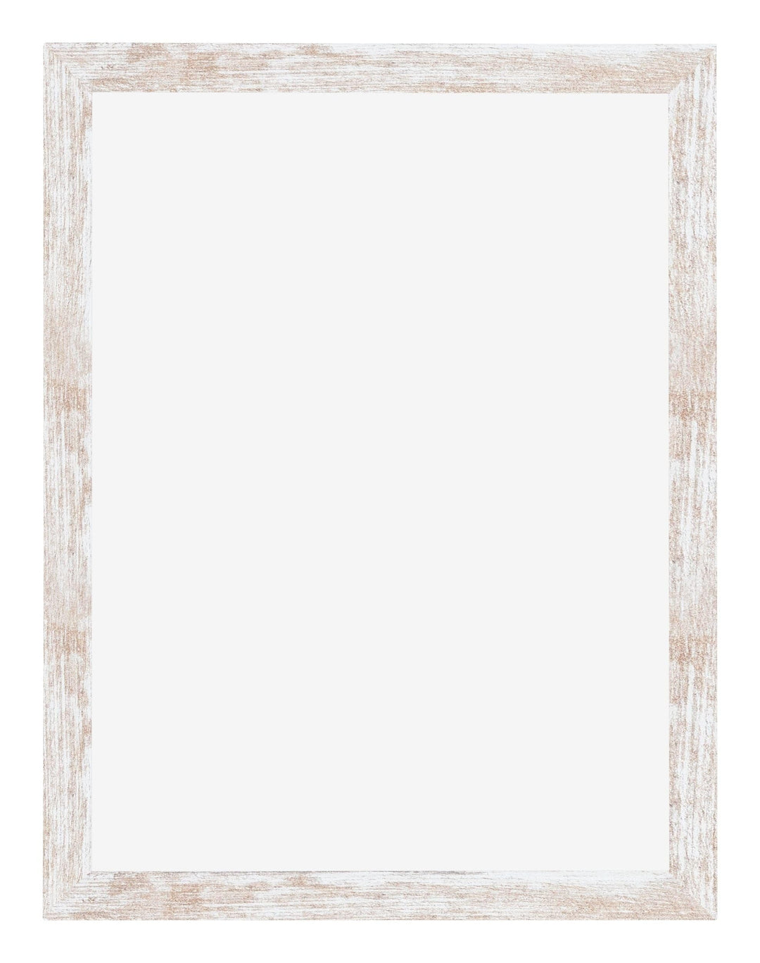 Bilderrahmen 45x60 cm White Wash MDF entspiegeltes Kunststoffglas - Bild 3