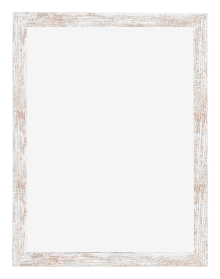 Bilderrahmen 45x60 cm White Wash MDF entspiegeltes Kunststoffglas - Bild 3