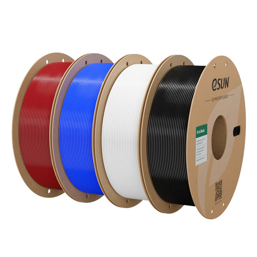 PLA Filament 1.75mm 4x1kg Schnelldruck Feuerrot Blau Weiss Schwarz