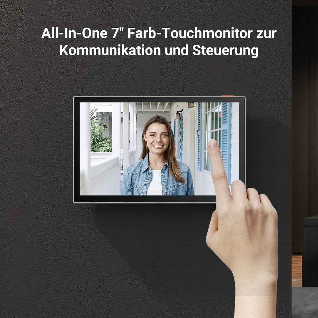 Video-Türsprechanlage WiFi mit 7" Touchscreen und Fernentriegelung - Bild 3