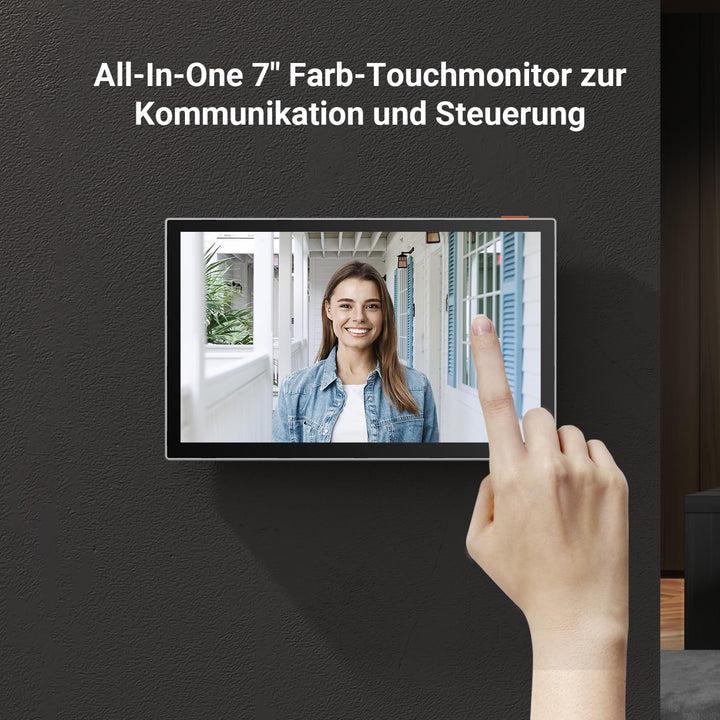 Video-Türsprechanlage WiFi mit 7" Touchscreen und Fernentriegelung - Bild 3