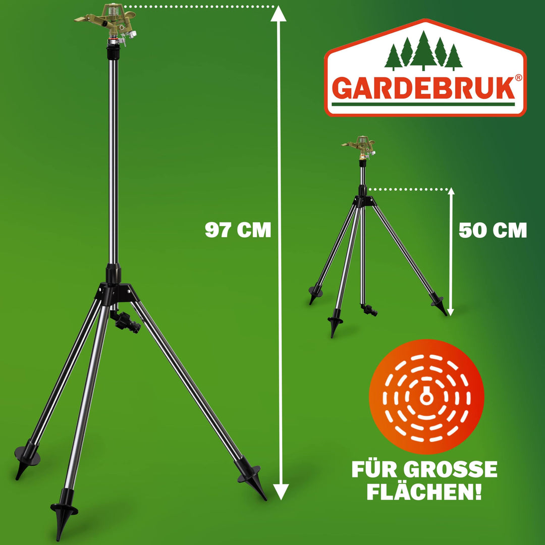 Rasensprinkler mit Teleskopstativ 50–97 cm bis 450 m² Fläche - Bild 2