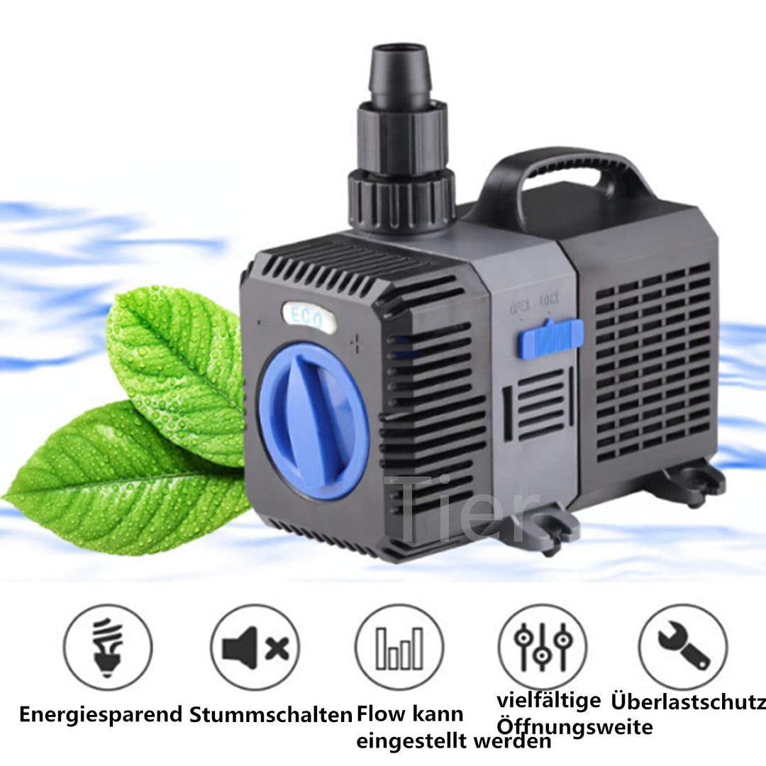 Teichpumpe 4500 L/h 30W regelbar für Teich und Bachlauf - Bild 2