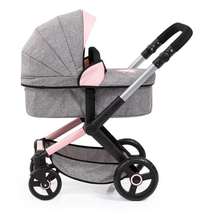 Puppenwagen 3-in-1 höhenverstellbar mit Tasche für Puppen bis 46 cm - Bild 2