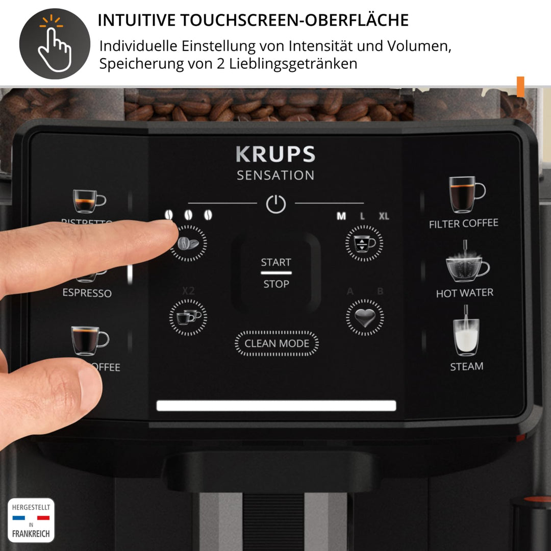Kaffeevollautomat mit Milchdüse Filterkaffee-Funktion Metalbrühgruppe - Bild 3