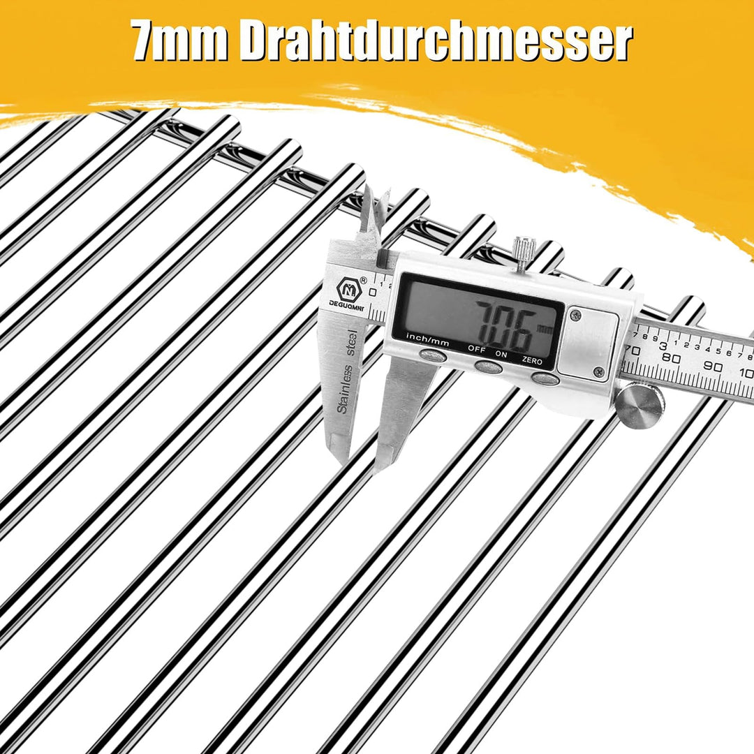Grillrost Edelstahl 41,5x70,5cm für Gasgrills 3-teilig - Bild 5