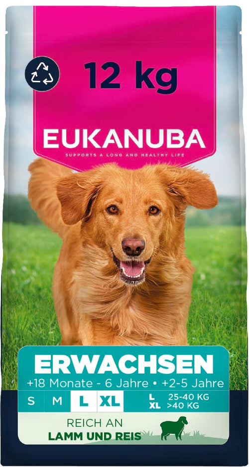 Trockenfutter Hund Lamm & Reis für grosse Rassen 12 kg